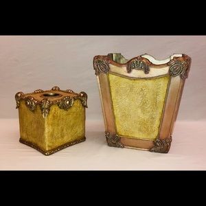 Eye of Design Tissue Box & Trash Can